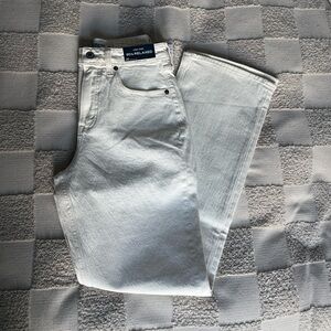 Abercrombie Curve Love 90s Relaxed Jeans — Seashell Embroidery NWT